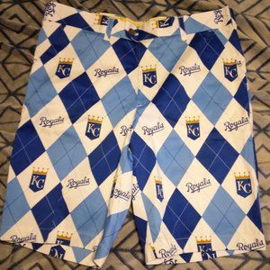 Loudmouth KC Royals Argyle Golf Shorts
